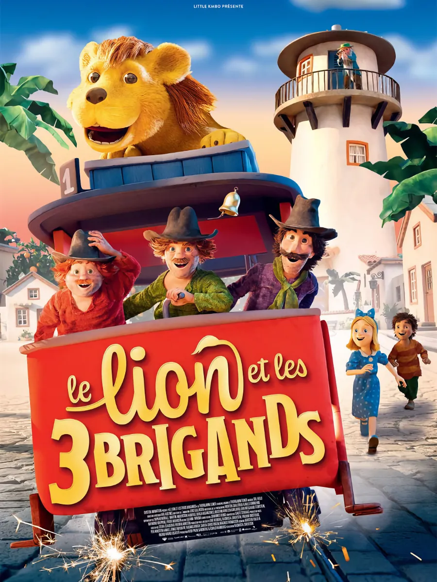 Affiche - Le lion et les 3 brigands